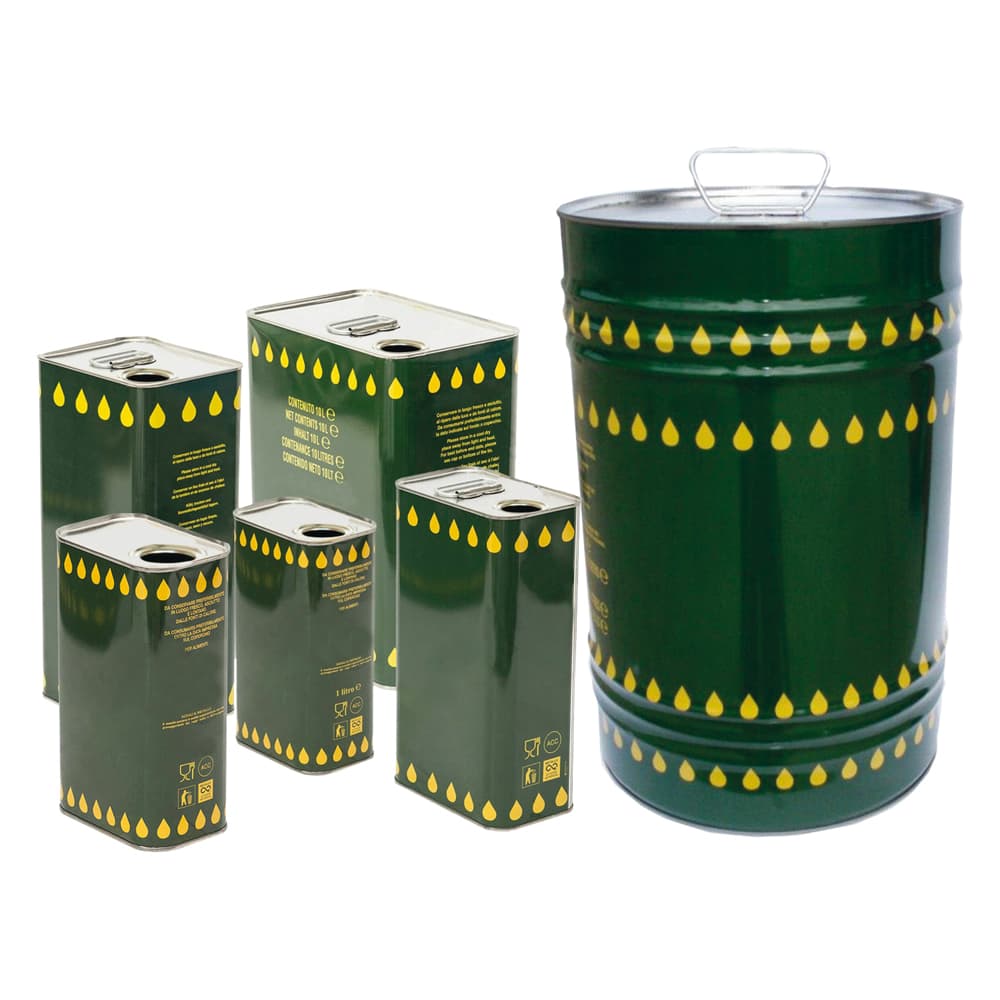 LATTA PER OLIO IN LAMIERA Lt. 2 - foro Ø 32 mm (12 PZ)