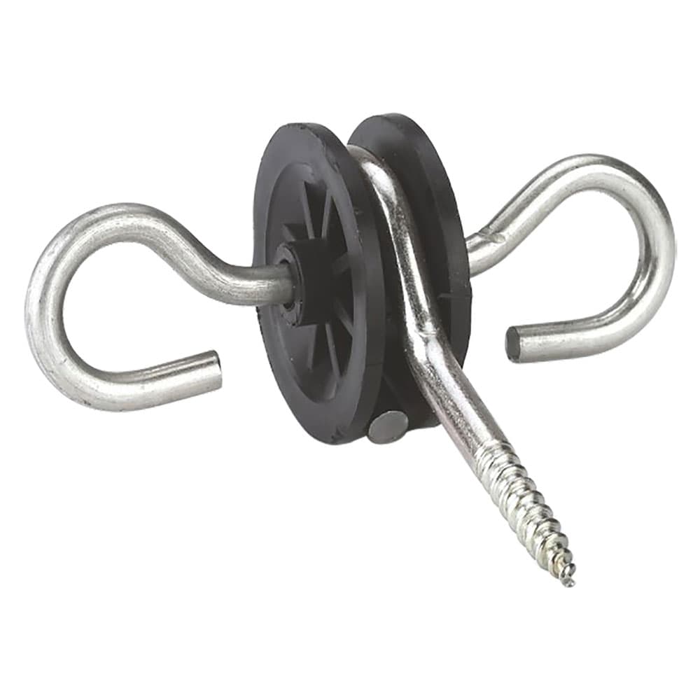 AGGANCIO DOPPIO PER MANIGLIA CANCELLO RECINZIONI ELETTRICHE ganci girevoli a 360° (10 PZ)
