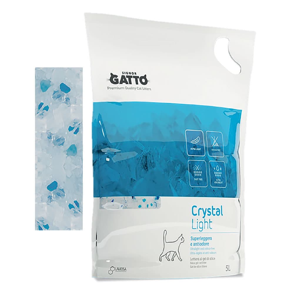 LETTIERA IGIENICA 'CRYSTAL LIGHT' 5 lt (6 PZ)