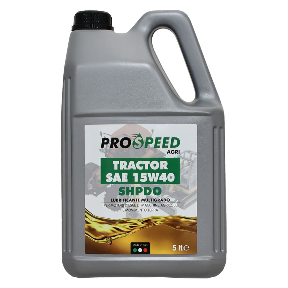 OLIO LUBRIFICANTE PER MACCHINE AGRICOLE 'TRACTOR' 15W40 - tipo SHPDO (4 PZ)