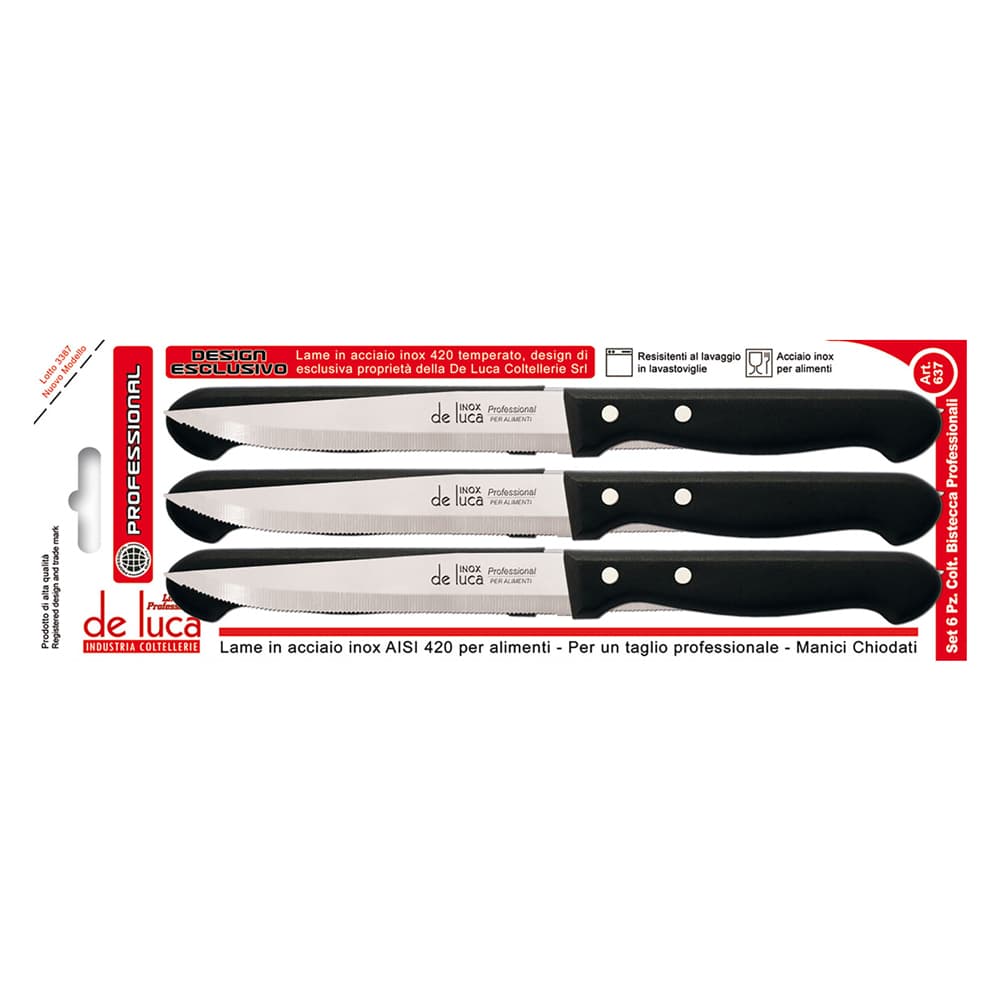 COLTELLI DA BISTECCA 6 pz