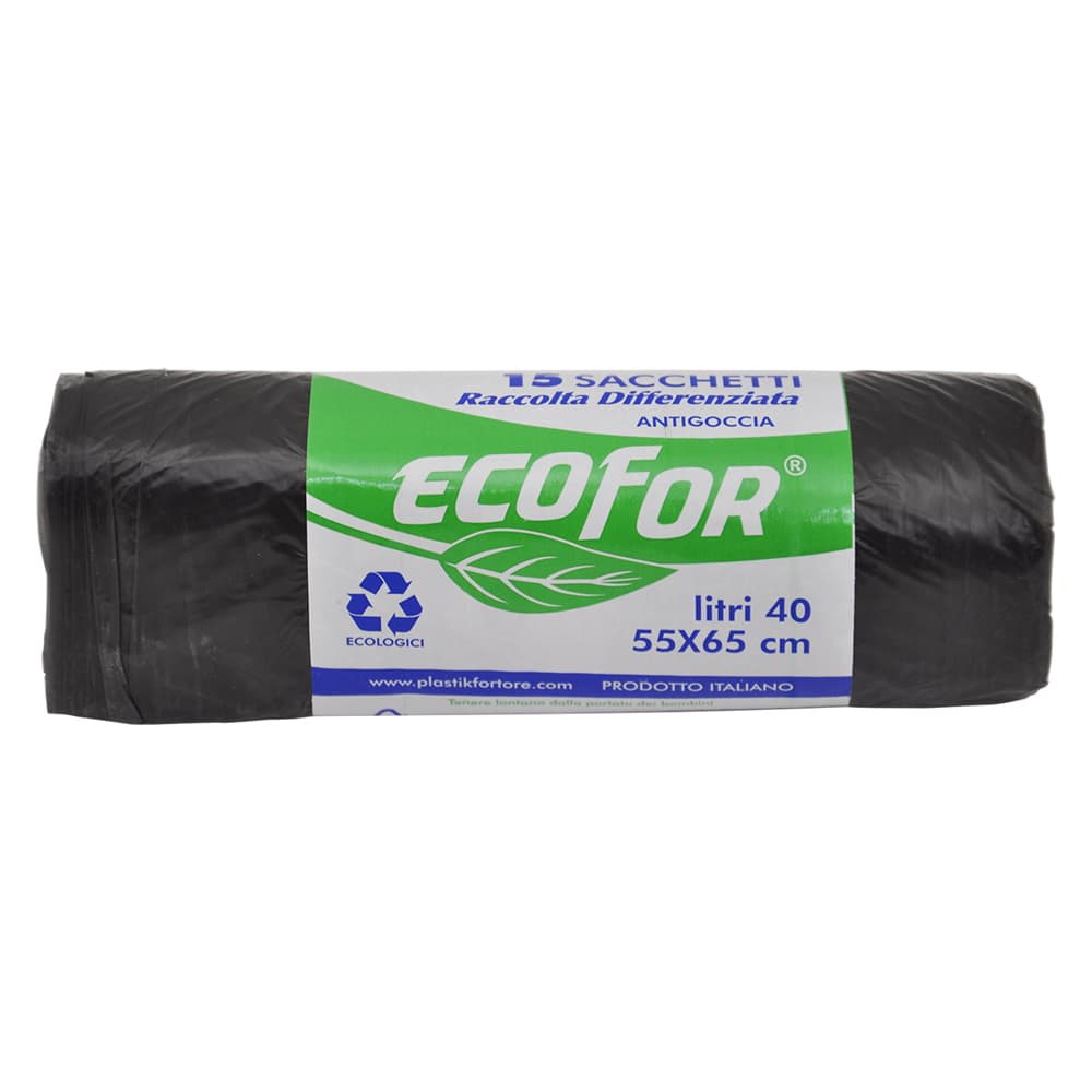 SACCHETTI PER NETTEZZA URBANA cm 55x65 - cf.15 pz - neri (50 CF)