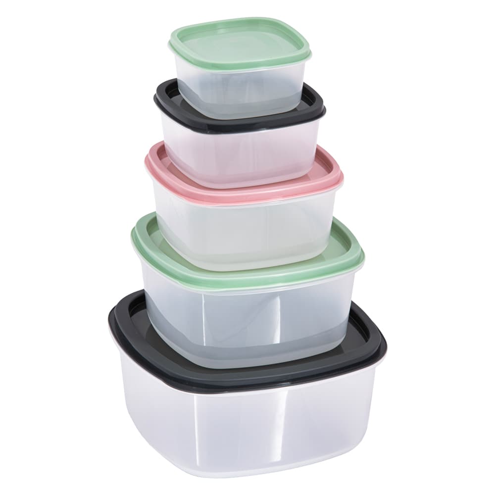 CONTENITORE PER ALIMENTI QUADRATO 'KEEPER' pz. 5