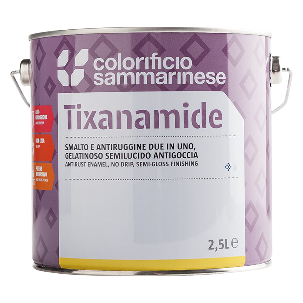 SMALTO ANTIRUGGINE 'TIXANAMIDE' Lt. 0,750 Grigio scuro (6 PZ)