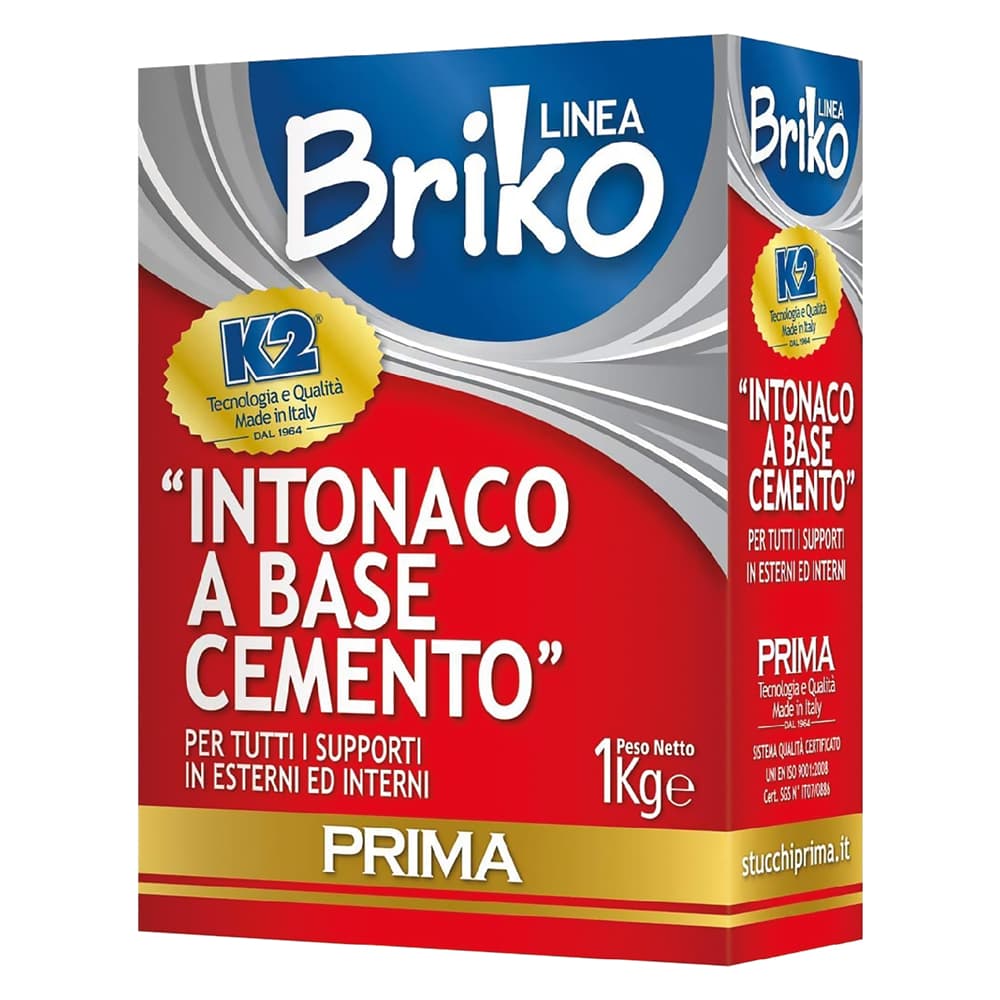 INTONACO CEMENTO 'BRIKO K2' Kg. 4 - in sacchetta (4 PZ)