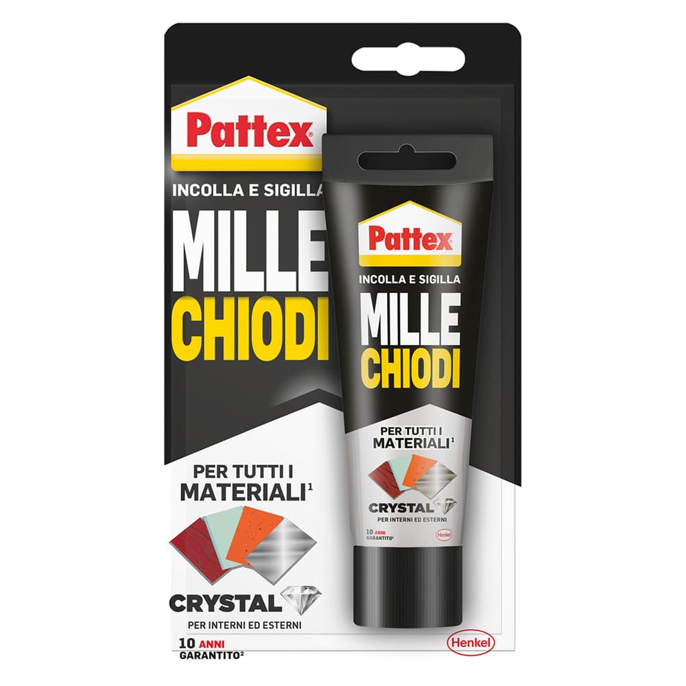 ADESIVO MILLECHIODI 'CRYSTAL' gr. 90 trasparente (12 PZ)