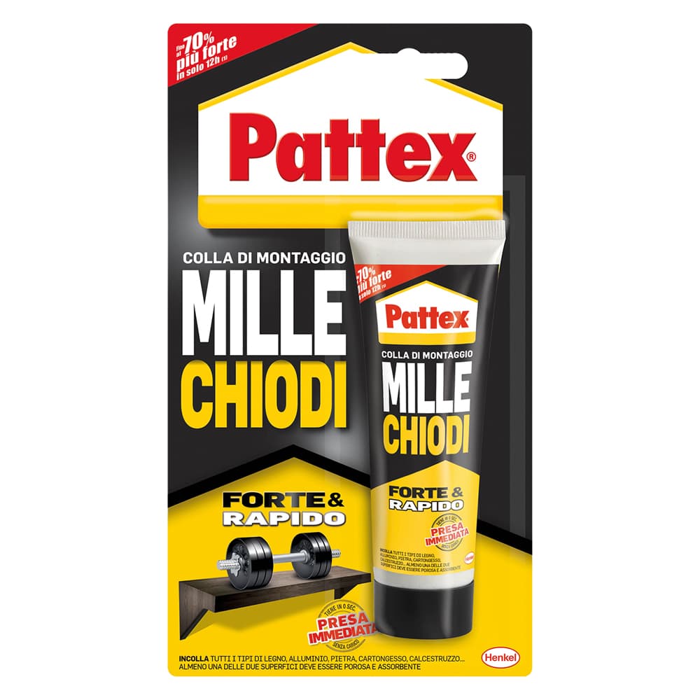 ADESIVO MILLECHIODI 'FORTE&RAPIDO' gr. 100 col. bianco (12 PZ)