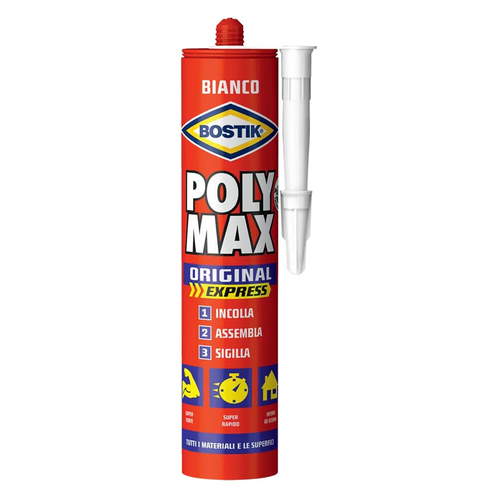 ADESIVO SIGILLANTE UNIVERSALE 'POLY MAX' ORIGINAL gr. 425 - nero