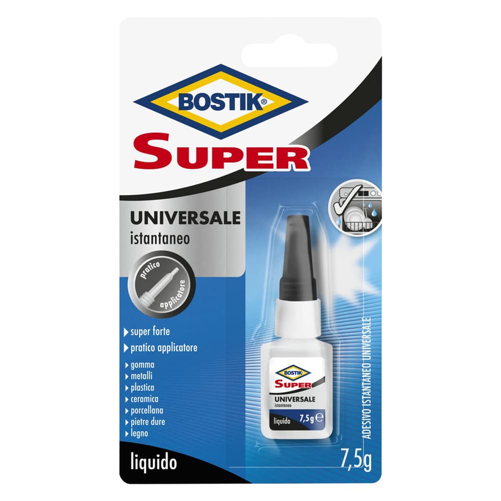 ADESIVO ISTANTANEO 'SUPER UNIVERSALE' gr. 7,5 (clip strip) (12 BL)