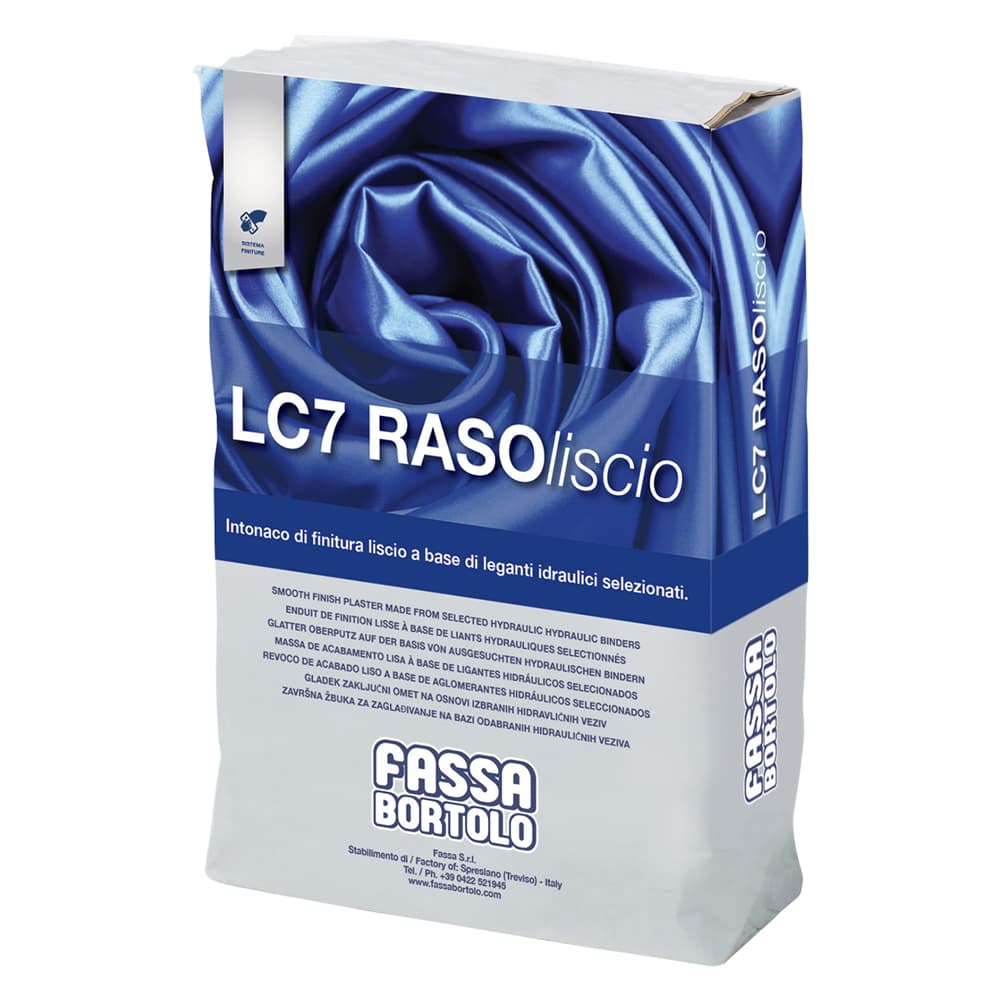 INTONACO DI FINITURA 'LC7 RASOLISCIO' Kg. 4 (5 PZ)