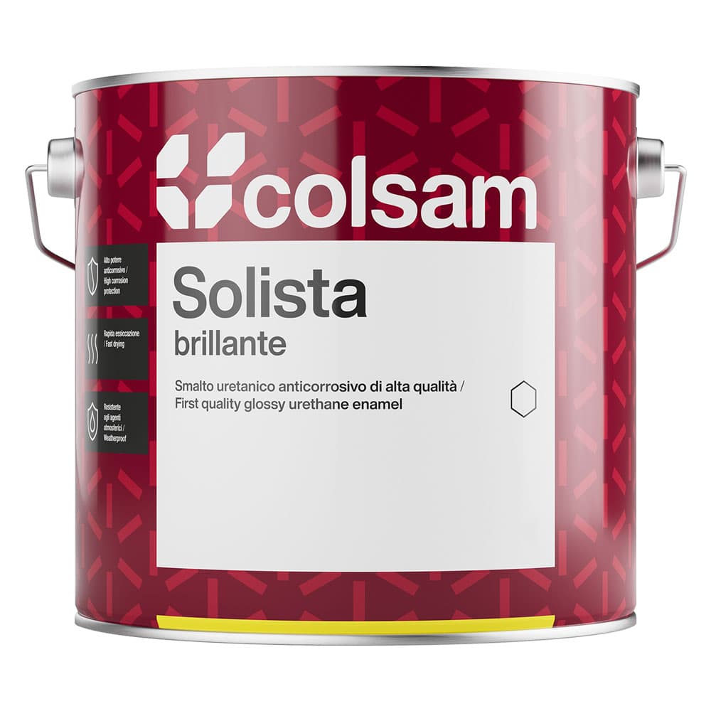 SMALTO SINTETICO BRILLANTE 'SOLISTA' Lt. 0,750 Blu (6 PZ)