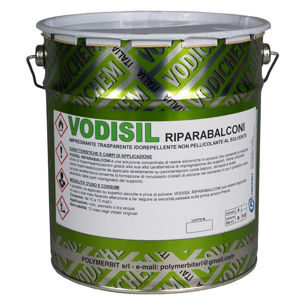 RESINA SILICONICA 'VODISIL RIPARABALCONI' lt. 1 - trasparente (4 PZ)