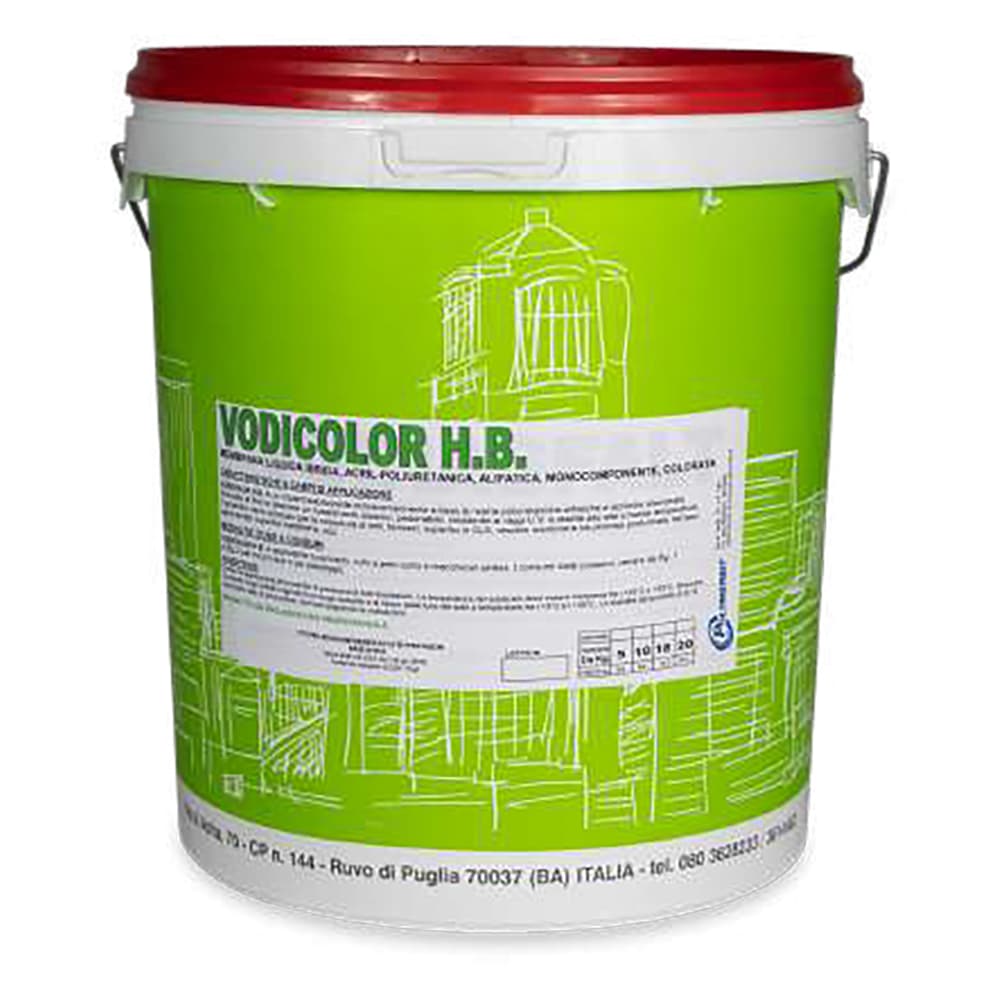 MEMBRANA LIQUIDA COLORATA 'VODICOLOR H.B.' kg. 20 - rossa
