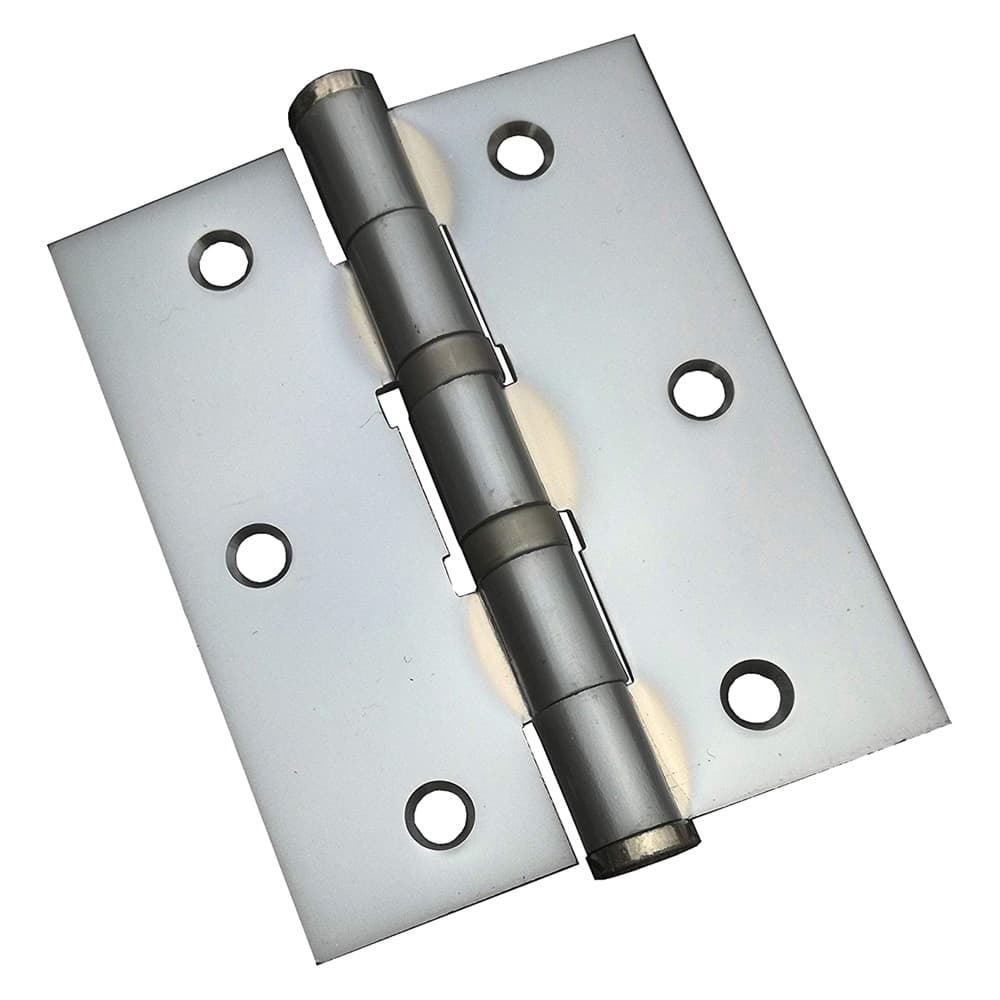 CERNIERA CON CUSCINETTI CROMO SATINATO mm 90 x 75 - sp.2,5 (2 PZ)