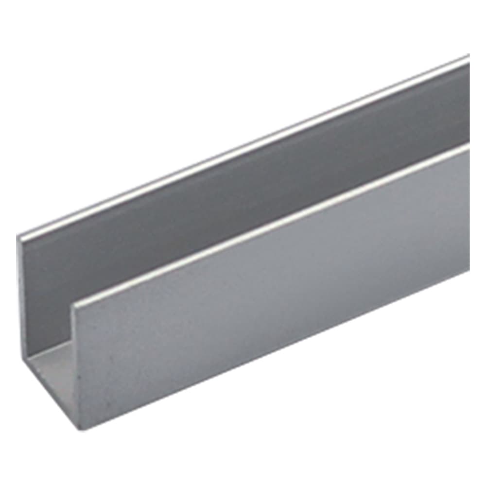 PROFILO PER FAI DA TE TIPO 'U' mm 8 x 8 x 1 - mt 1 col.argento (10 PZ)
