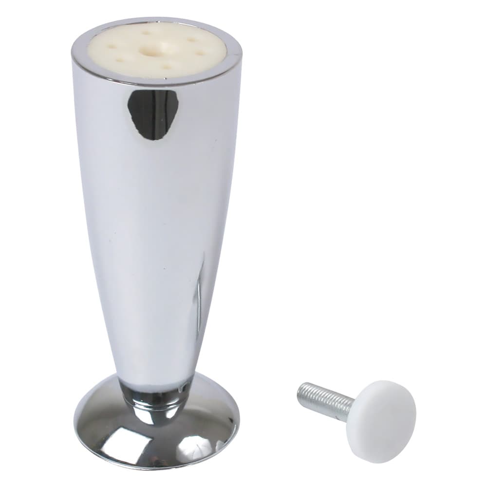 PIEDINO PER MOBILI REGOLABILE CONICO h.mm 120 - cromo (5 PZ)
