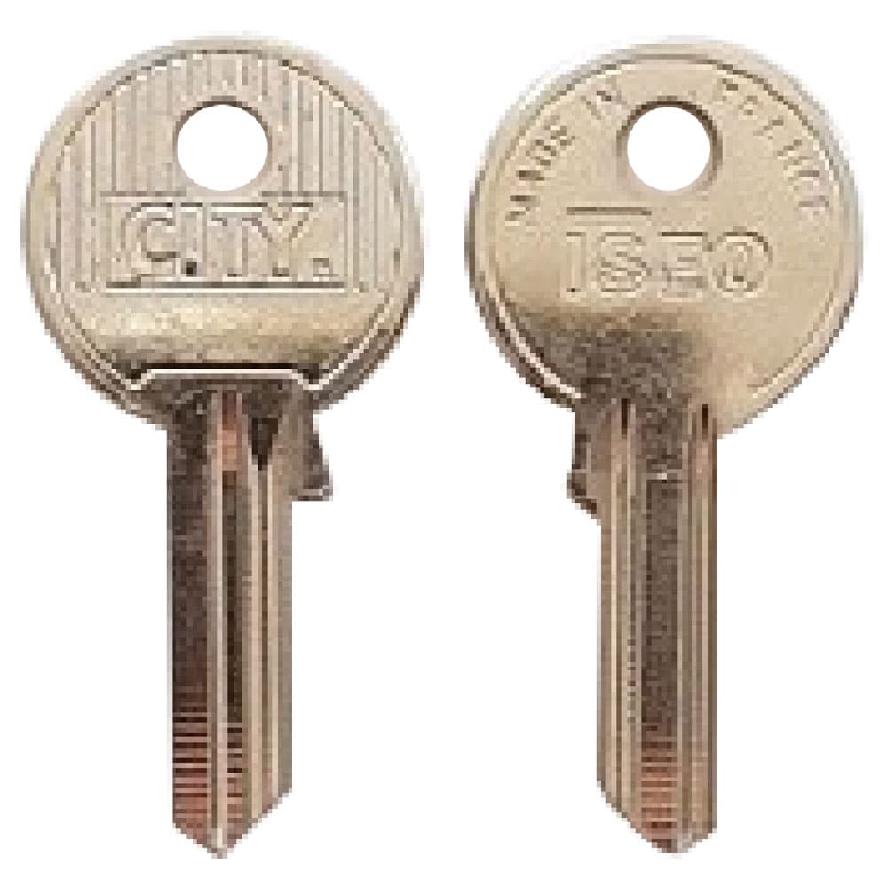 CHIAVE OTTONE NICHELATO '020079' lunghezza 24,3 mm - 4 spine (10 PZ)