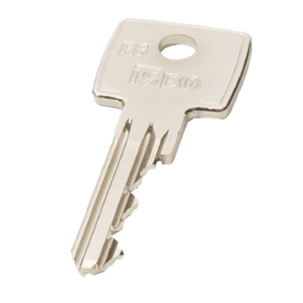 CHIAVE OTTONE NICHELATO '020609' lunghezza 26,6 mm - 6 spine (10 PZ)