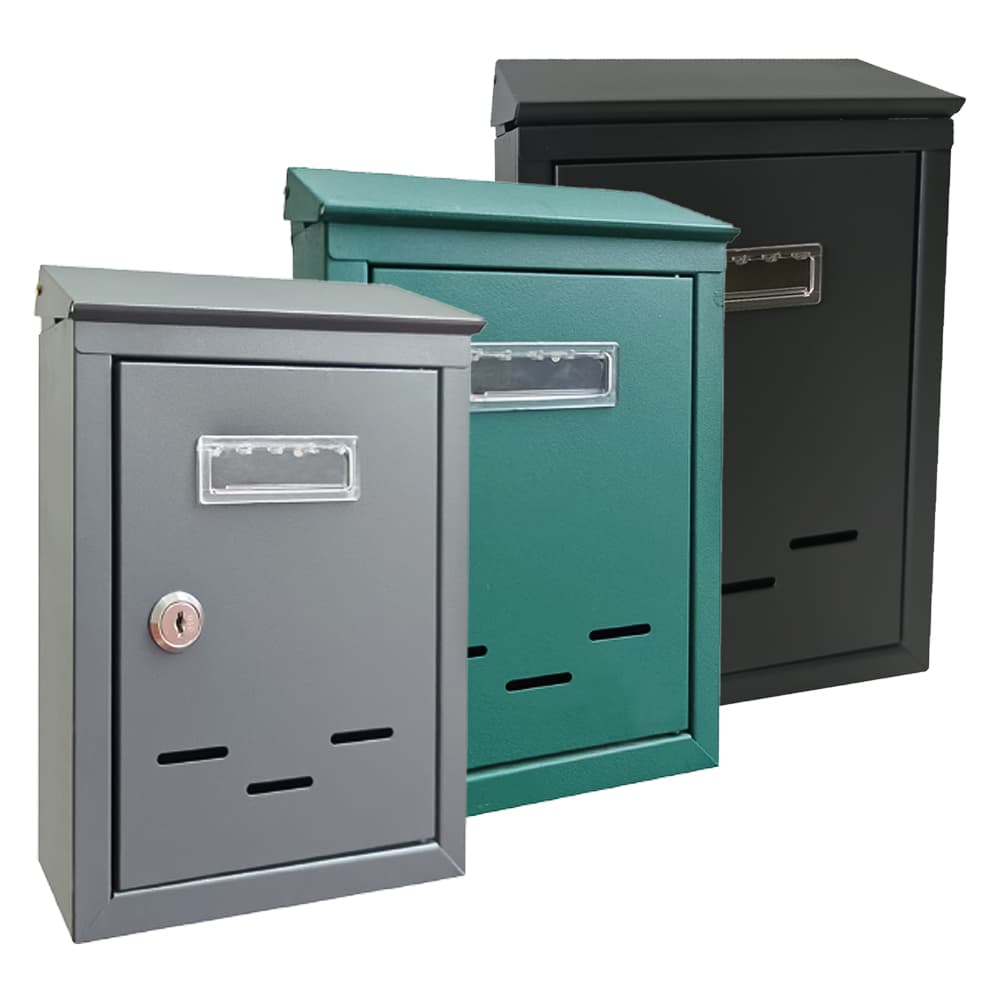 CASSETTA POSTALE 'MAGNOLIA' cm 20,5x6,8x H.30 - grigio argento