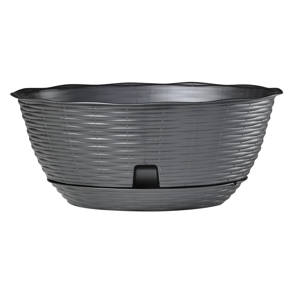 CIOTOLA PER FIORI 'PAGLIA' Ø cm 40xh.17 lt.12,5 - panna (10 PZ)