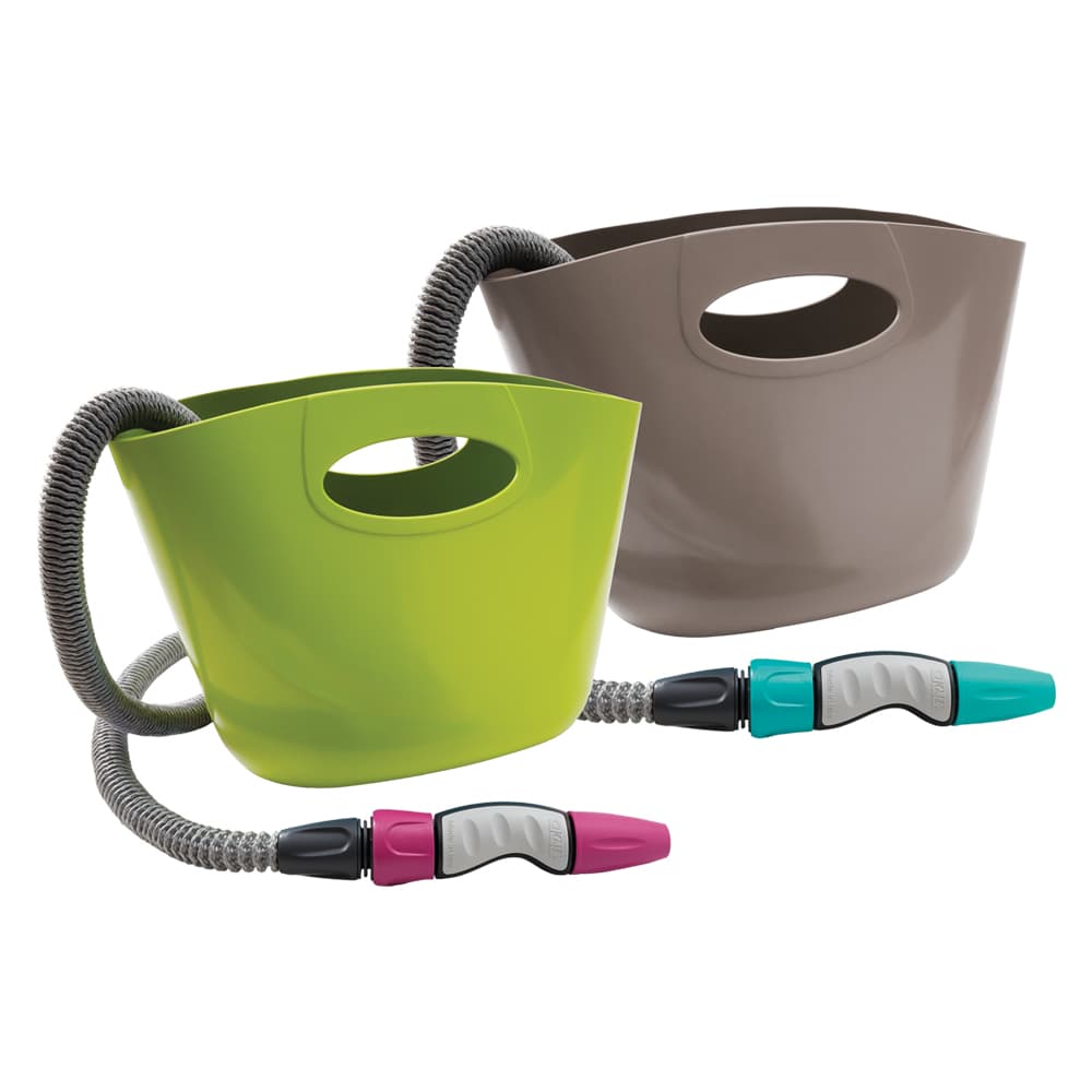 TUBO ESTENSIBILE PER GIARDINO IN KIT 'AQUAPOP 15' col. verde