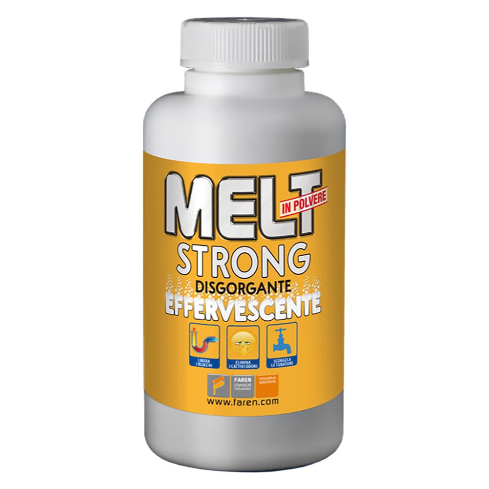 DISGORGANTE EFFERVESCENTE IN POLVERE 'MELT STRONG' gr 600 (12 PZ)