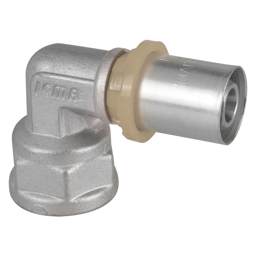 RACCORDO A PRESSARE CURVO 'ART. 405' 20 x 1/2 - femmina (10 PZ)