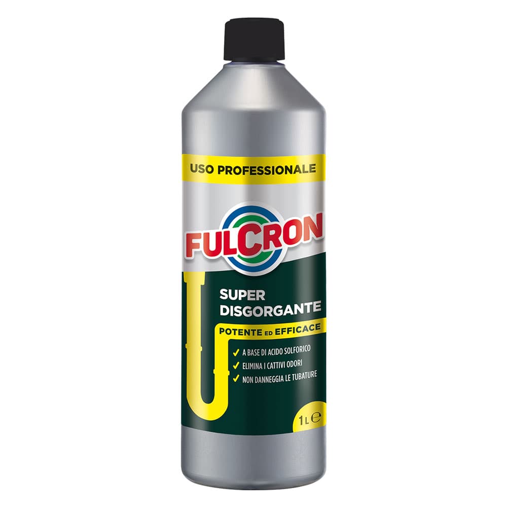 DISGORGANTE LIQUIDO PROFESSIONALE PER TUBATURE 'FULCRON' lt 1 (6 PZ)