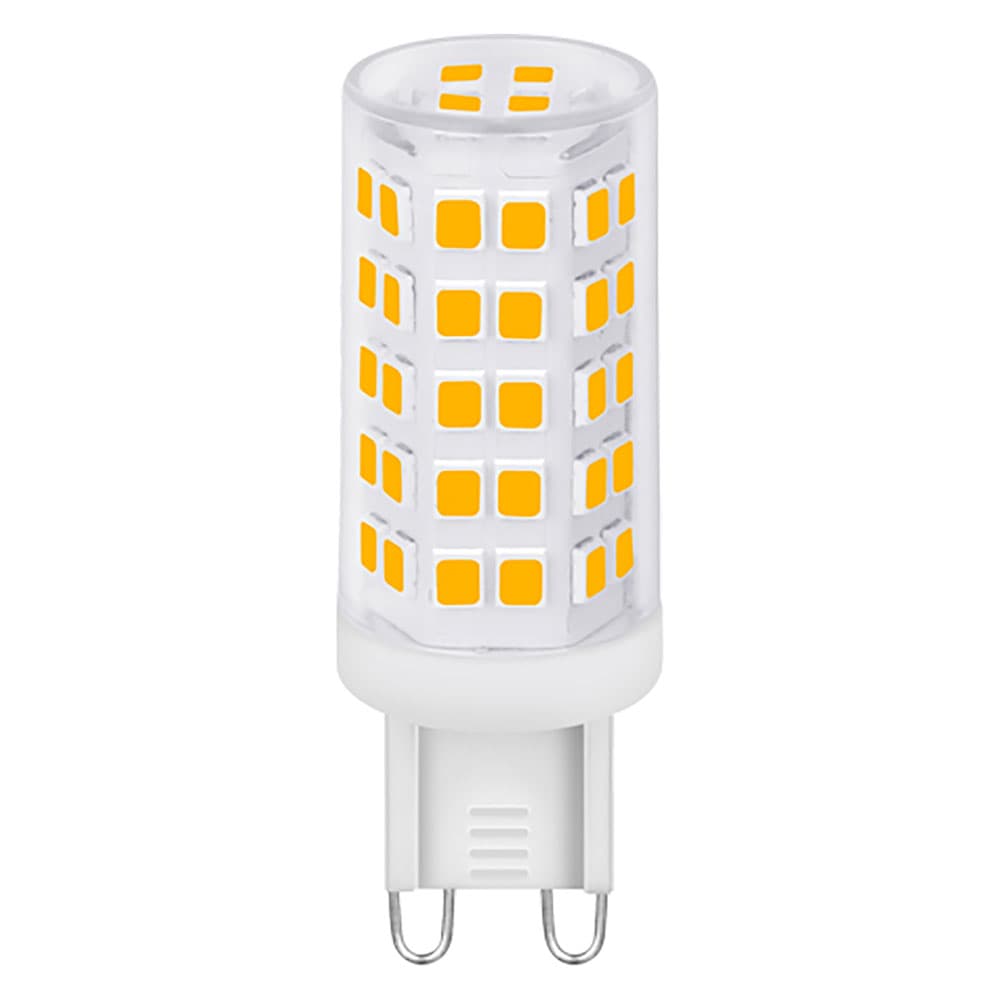 LAMPADA A LED IN CERAMICA 'G9' L.CALDA 3000K 4,5 W 500 lumen (40W) (10 PZ)