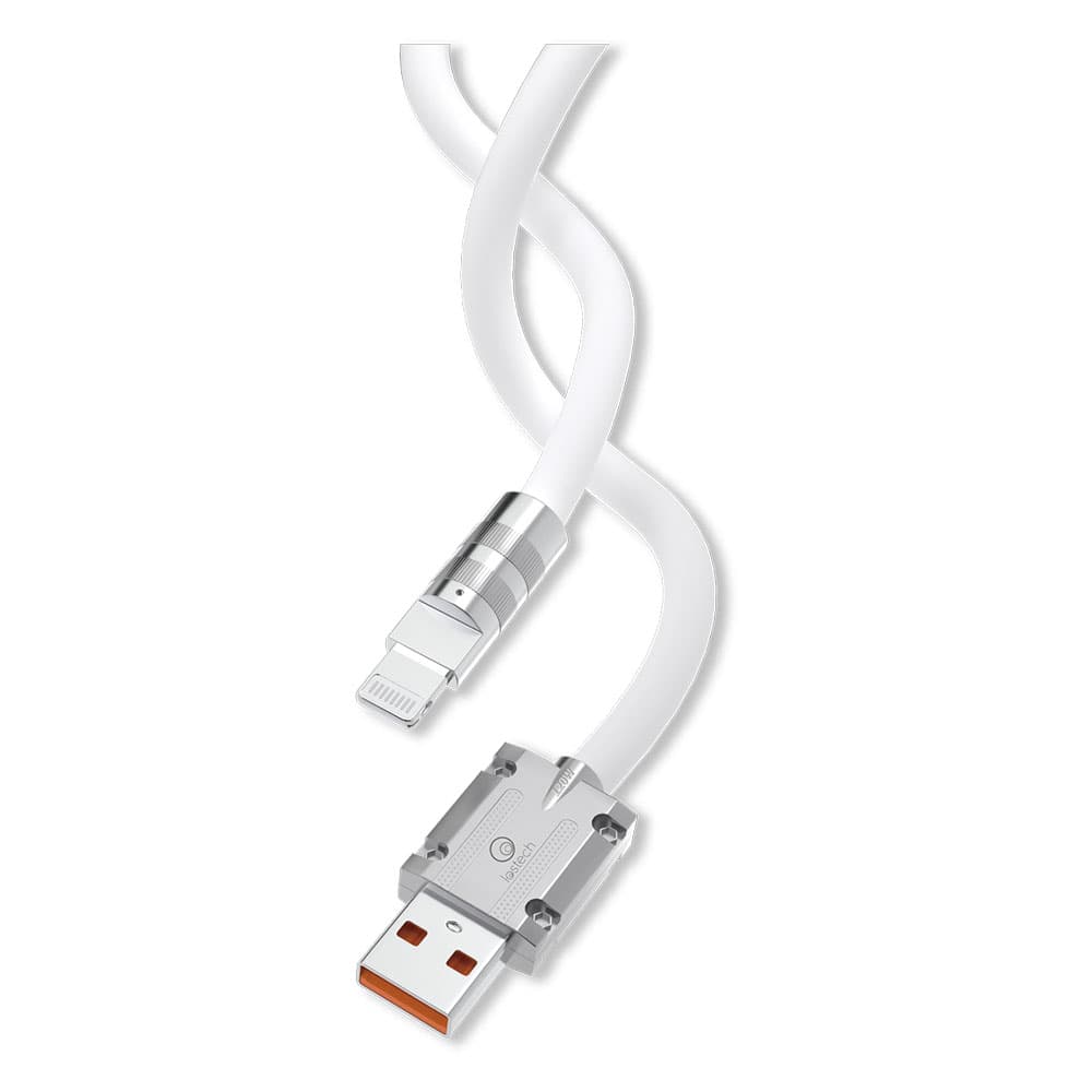 CAVETTO PER SMARTPHONE/TABLET 'CARICA RAPIDA' USB / Lightning - bianco