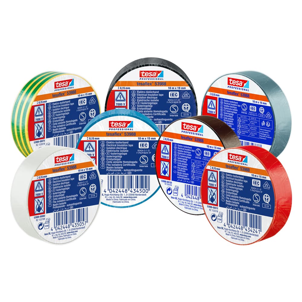 NASTRO ISOLANTE 'PROFESSIONAL 53988' mm. 19 x 25 mt - blu (10 PZ)