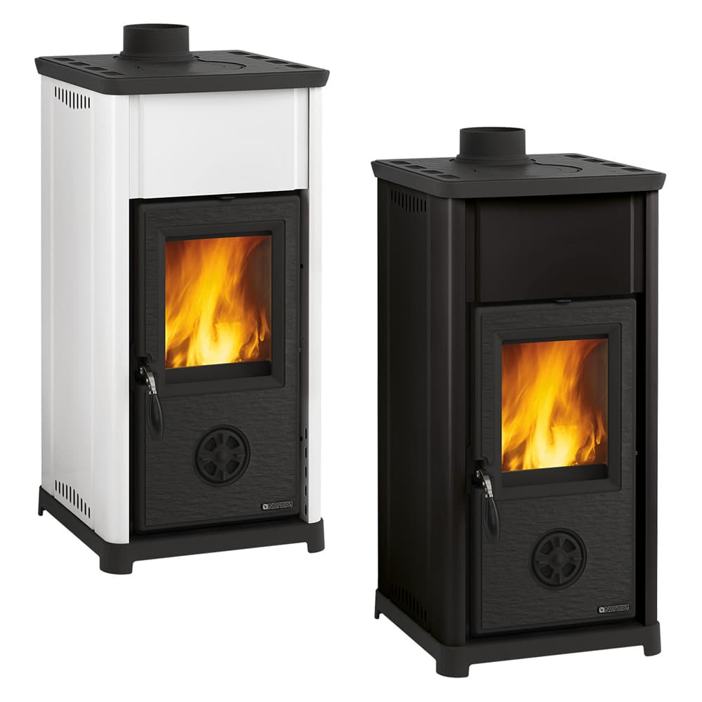 STUFA A LEGNA 'TEA' 6,6 kW - colore bianco