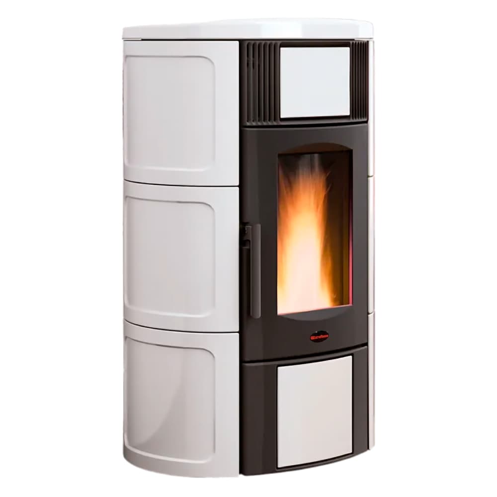 TERMOSTUFA A PELLET 'ISIDE IDRO 5.0' 19 kW - colore bianco