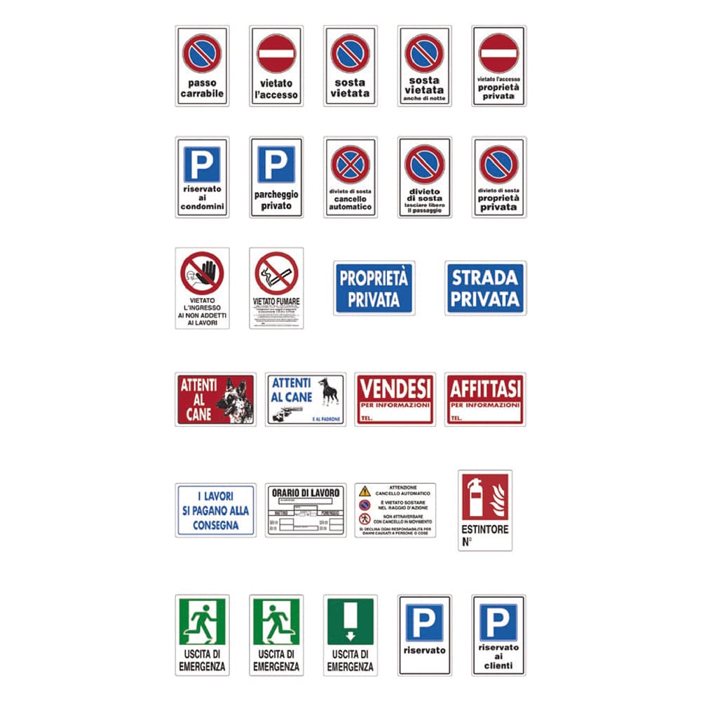 CARTELLO SEGNALETICA OBBLIGATORIO USO GUANTI MONOUSO (10 PZ)