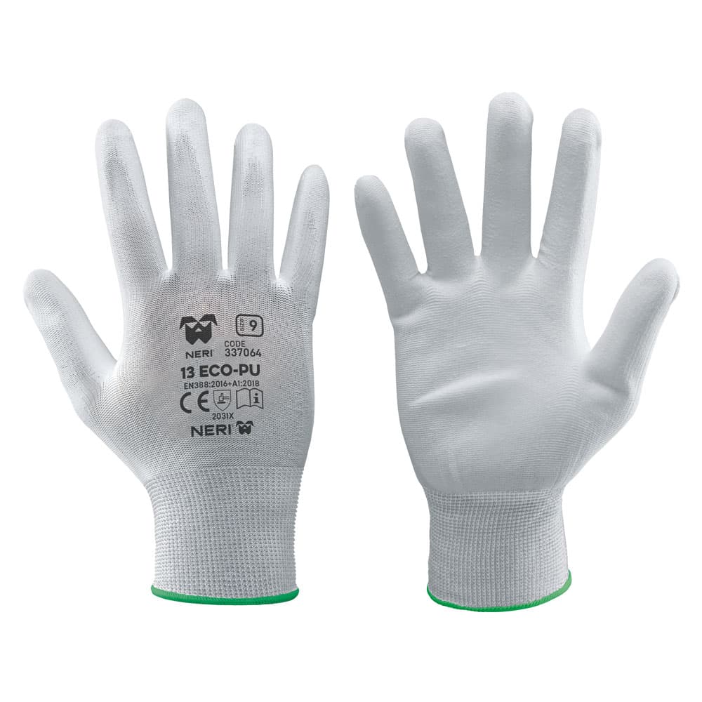 GUANTI '13 ECO-PU' Tg. 7 bianco (12 CP)