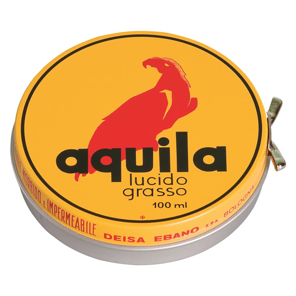 GRASSO LUCIDO PROTETTIVO IN PASTA PER SCARPE 'AQUILA' ml 100 (12 PZ)