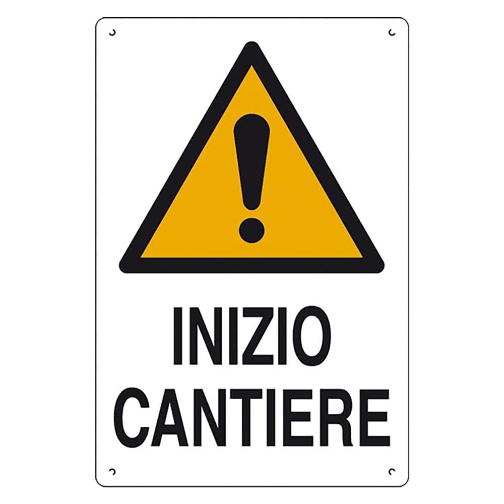 CARTELLO 'INZIO CANTIERE' cm 60 x 40 (10 PZ)