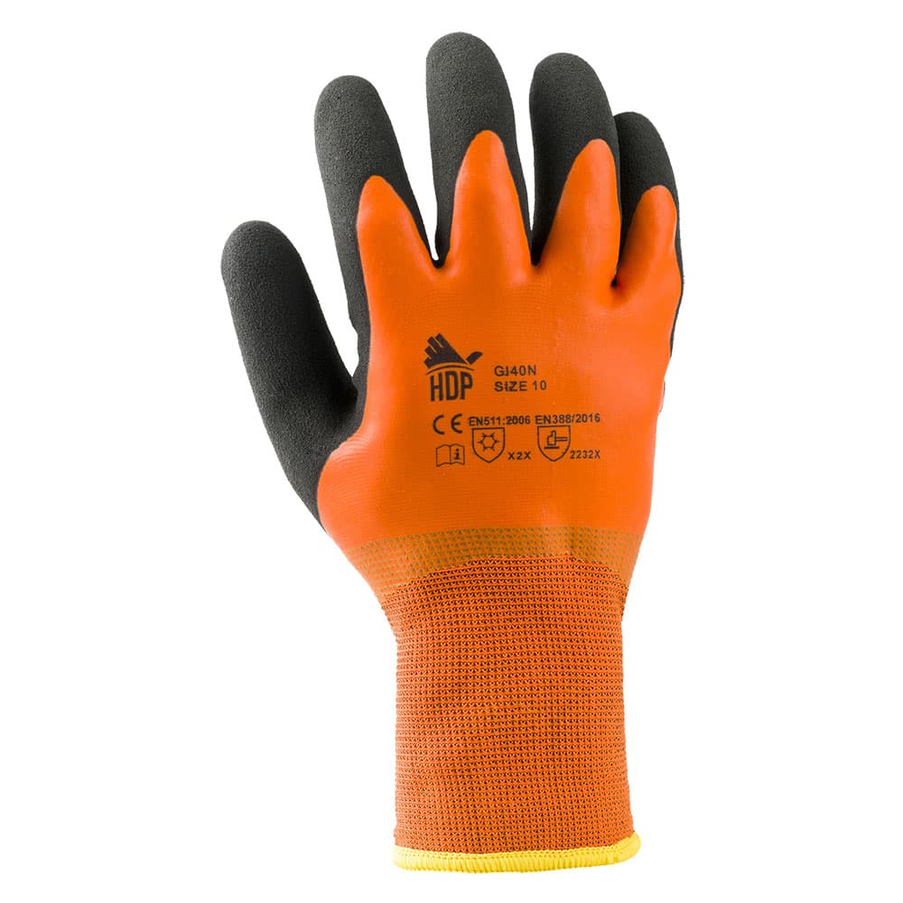 GUANTI INVERNALI POLIESTERE/LATTICE 'GI40N' Tg. 9 (6 CP)
