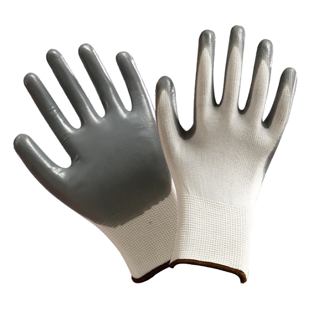GUANTI IN NITRILE/POLIESTERE Tg. 8 (M) (12 CP)
