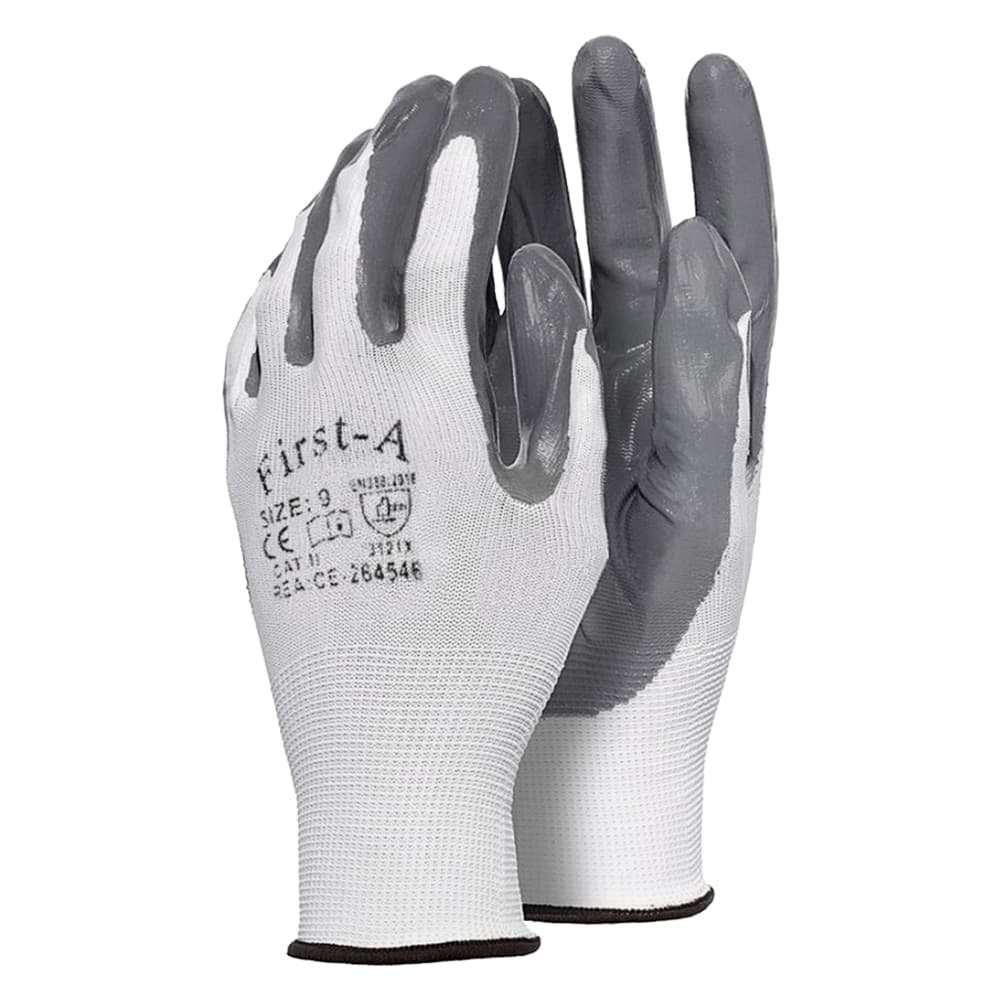 GUANTI IN POLIESTERE/NITRILE Tg. 9 (L) (12 CP)