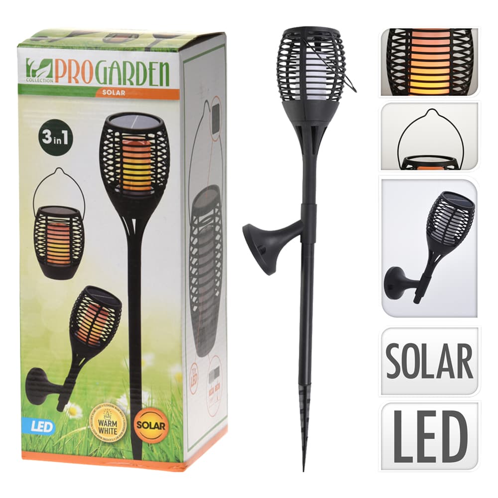 LAMPADA A ENERGIA SOLARE cm 12 x h.62