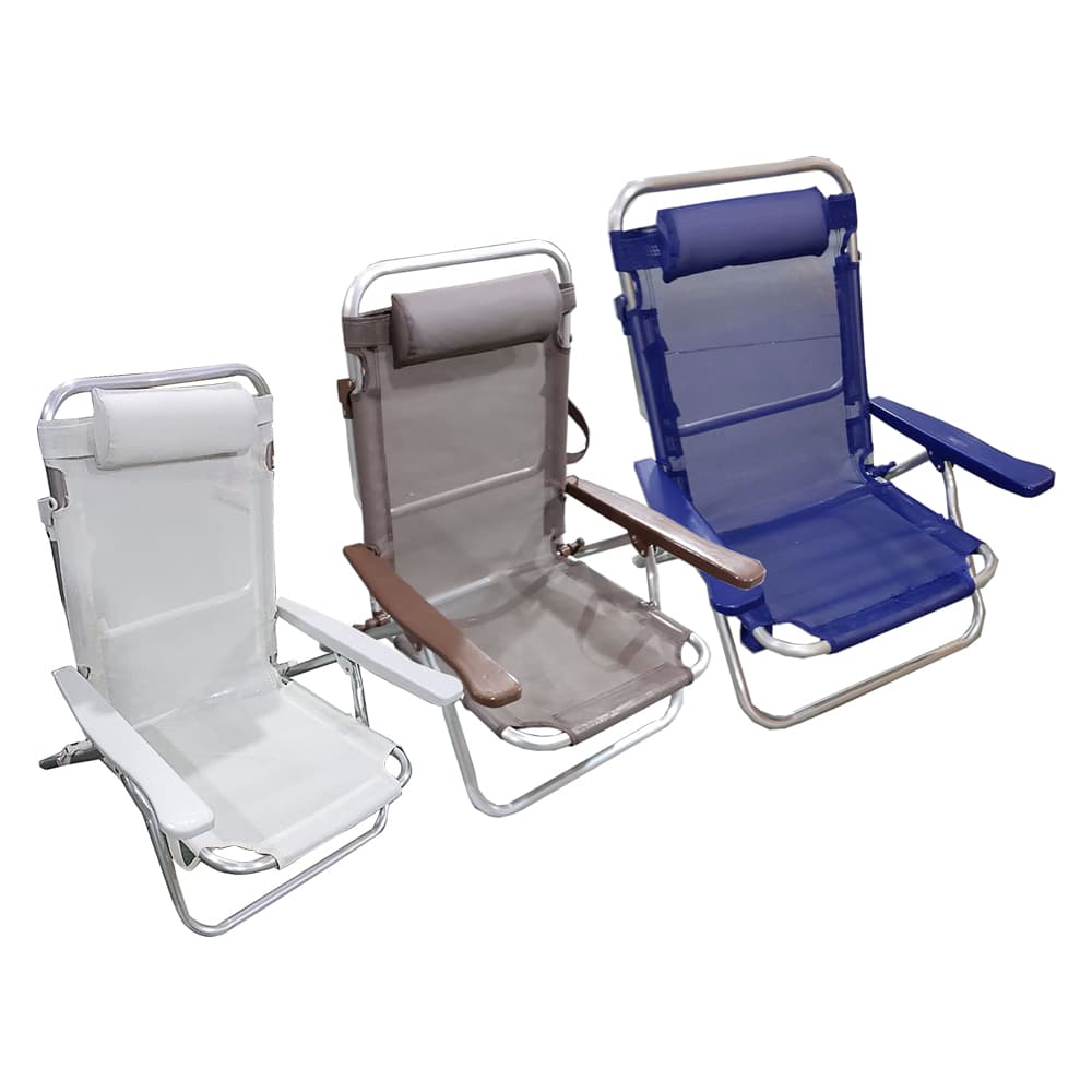 SPIAGGINA CON BRACCIOLI 'VIESTE' telo colore blu (2 PZ)