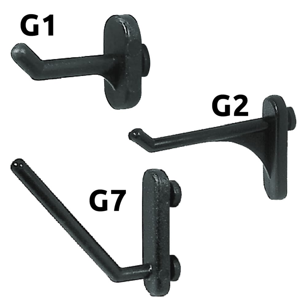 GANCIO IN NYLON PER PANNELLI PORTAUTENSILI G2 (100 PZ)