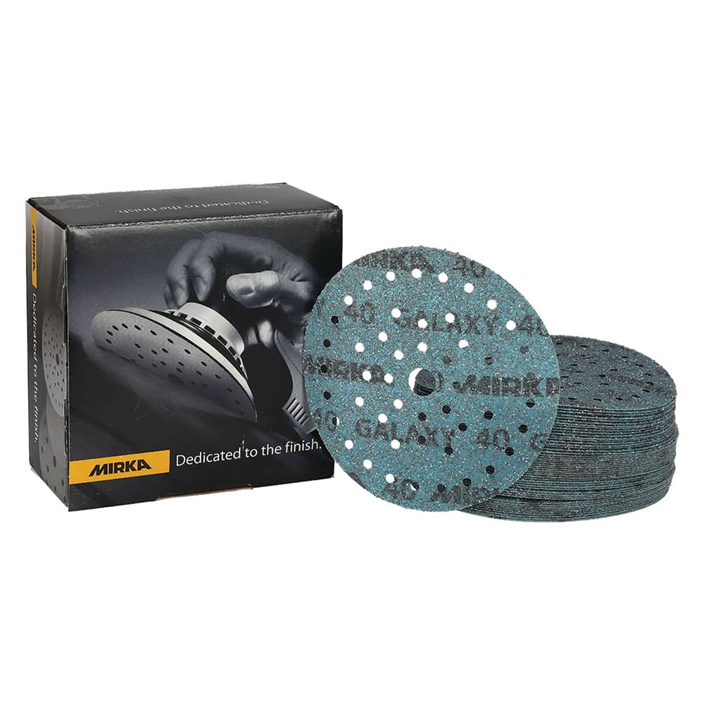 DISCO ABRASIVO CIRCOLARE MULTIFORO 'GALAXY MULTIFIT GRIP' Ø 150 mm - grana 80 (50 PZ)