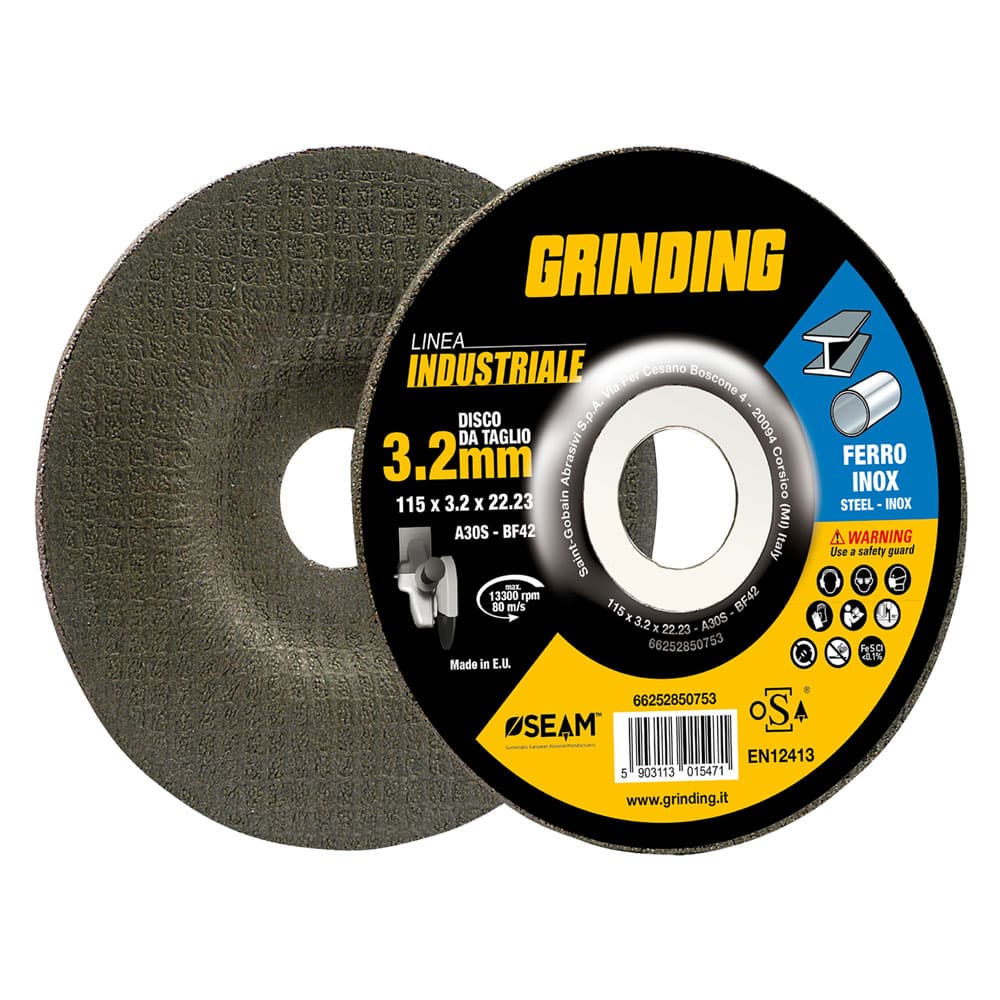 MOLA ABRASIVA PER FERRO 'GRINDING LINEA INDUSTRIALE' ø 230 x 3,2 (5 PZ)