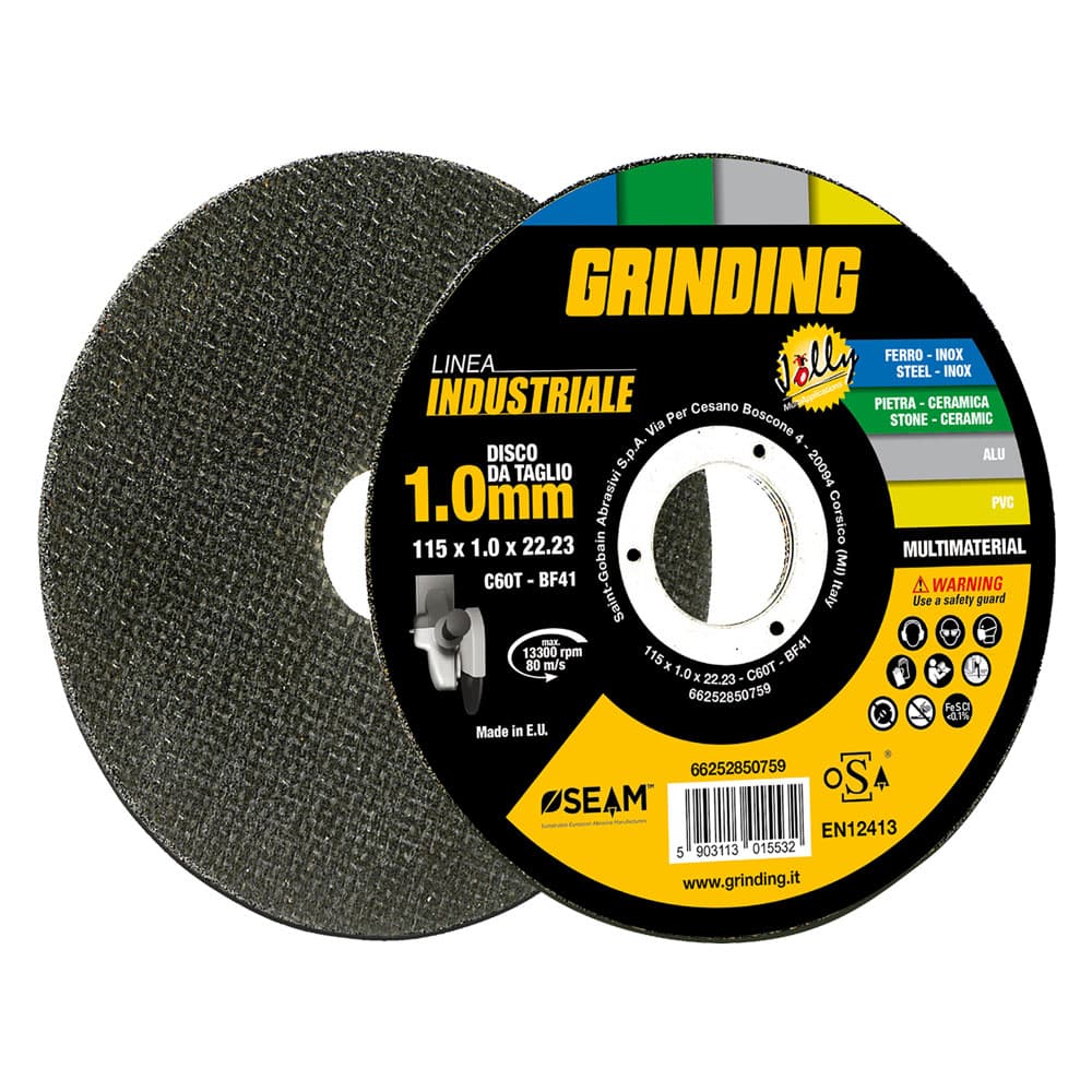 MOLA ABRASIVA 'JOLLY GRINDING LINEA INDUSTRIALE' ø 115 x 1,6 (10 PZ)