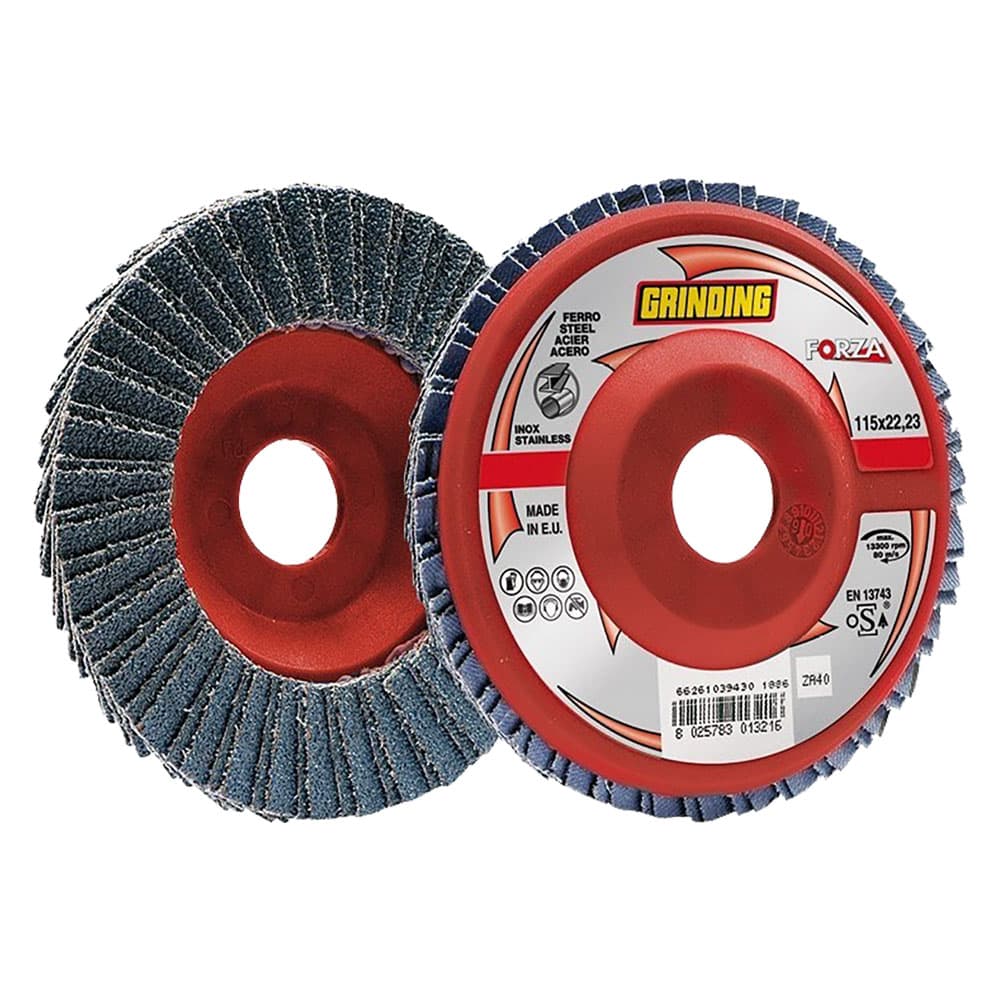 DISCO LAMELLARE PER ACCIAIO INOX 'FORZA' ø 115 gr. 60 (10 PZ)