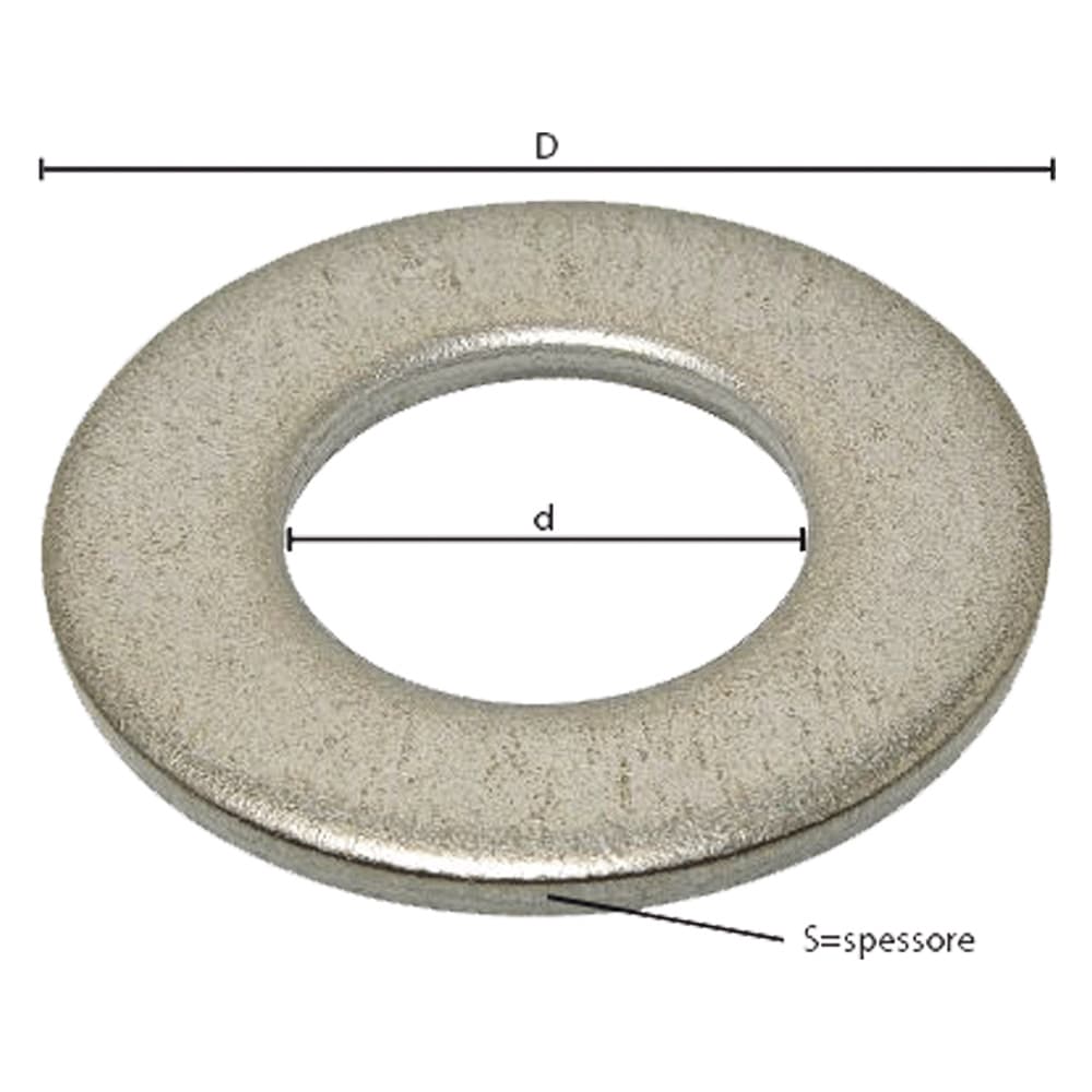 RONDELLA PIANA COMUNE M 12 - 2,7 x 24 x 13 mm (5 C%)