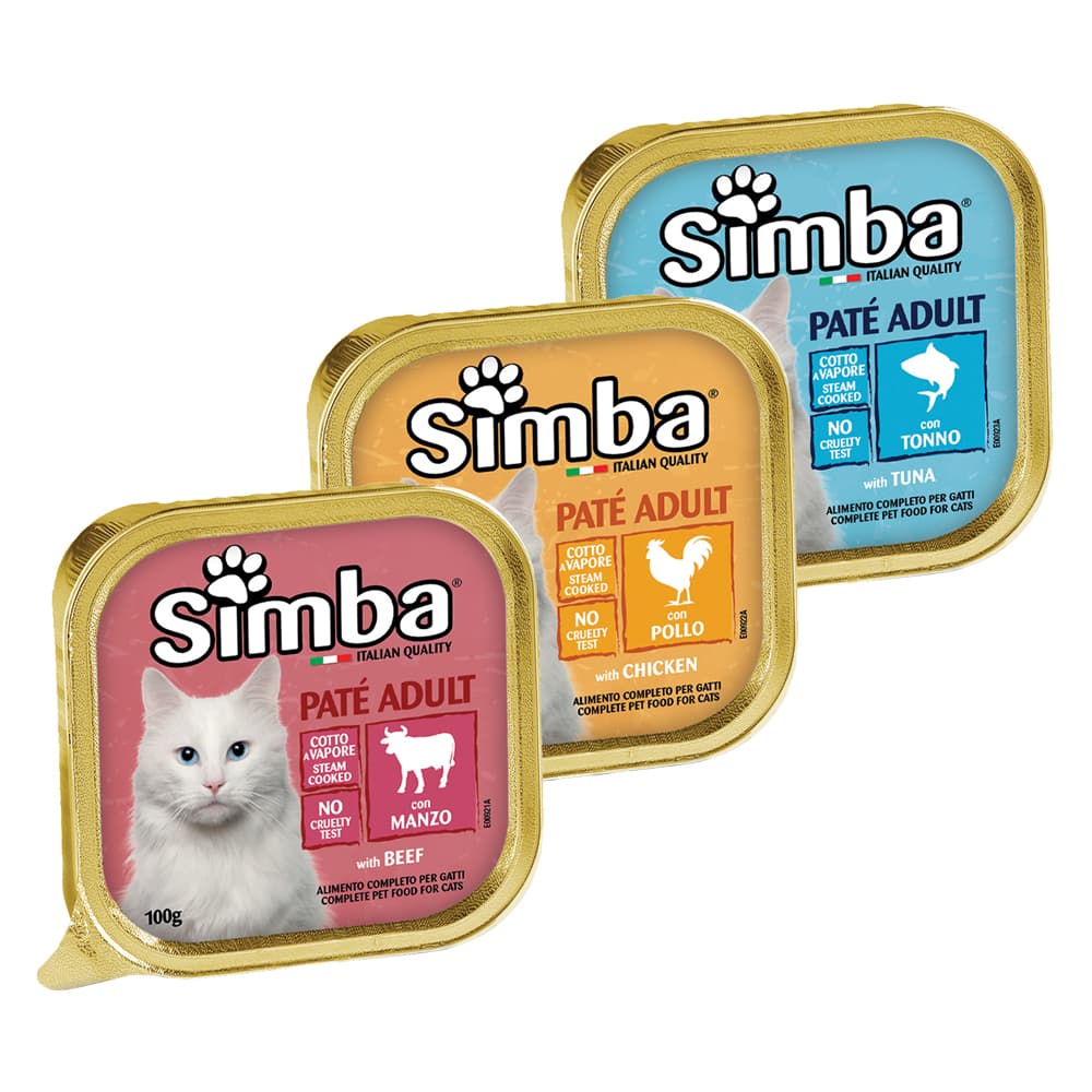 PATE' PER GATTI 'SIMBA' pollo - gr 100 (32 PZ)