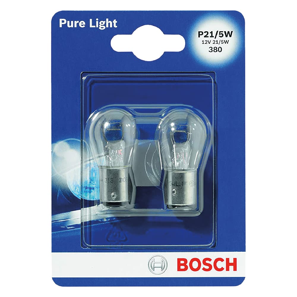 LAMPADINA PER FARO POSTERIORE P21W - 12 V - 21 W - 2 pezzi
